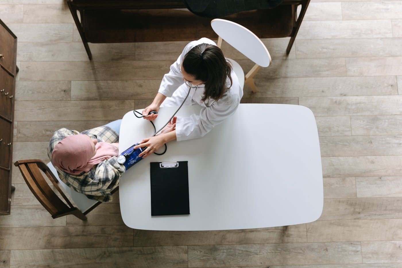 Dental professionals reviewing workflow and treatment planning